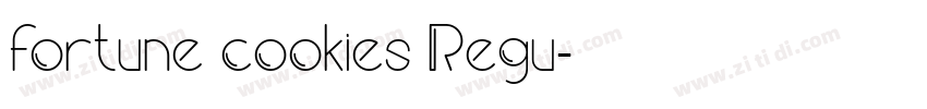 fortune cookies Regu字体转换